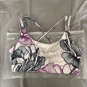 Floral sports bra